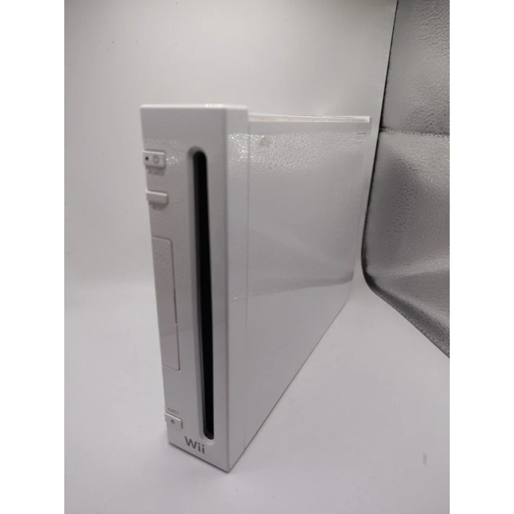 Nintendo Wii RVL-001 Console And Cables Tested Works missing cover GameCube